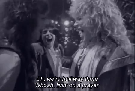 Bon Jovi Gif Werehalfwaythere Werelivinonaprayer Bonjovi Discover Share Gifs