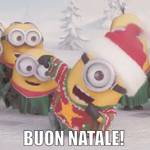Buon Natale Dai Minions.Buon Natale Gif Buonnatale Buonefeste Minions Discover Share Gifs
