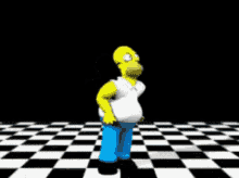 homer belly dancing