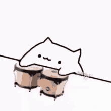 Image result for cat with bongos gif