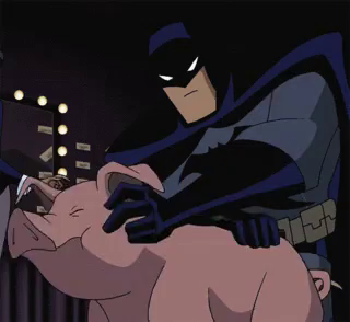 Batman Pig GIF - Batman Pig Pet - Discover & Share GIFs