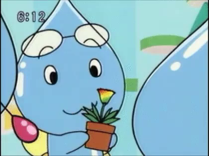 しずくちゃん 可愛い アニメ キャラクター Gif Shizukuchan Anime Flower Discover Share Gifs