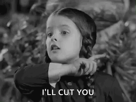 i will cut you