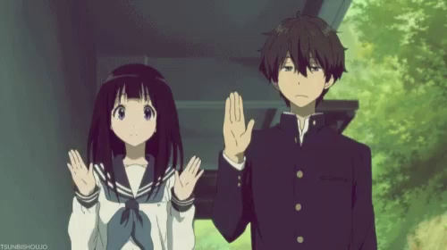 Anime Hello Gif Anime Hello Wave Discover Share Gifs