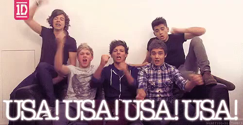 Usa! GIF - One Direction 1D USA - Discover & Share GIFs