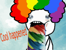 Sometimes You Just Gotta Puke Out Those Rainbow Swirls... GIF - RainbowBarf Cool Puke GIFs