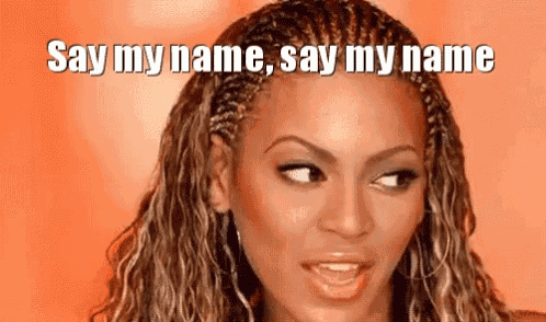 Beyonce say my name gif