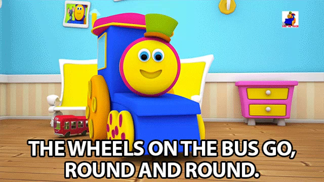 The Wheels On The Bus Go Round And Round GIF - TheWheelsOnTheBus  GoRoundAndRound Song - Discover & Share GIFs