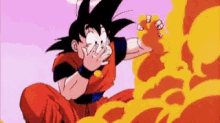 goku eating pop