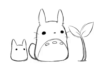 Totoro Drawing Gif Totoro Drawing Cute Discover Share Gifs