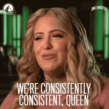 Were Consistently Consistent Queen Jessa Bigelow GIF -  WereConsistentlyConsistentQueen JessaBigelow InkMaster - Discover & Share  GIFs