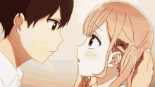 Featured image of post Anime Cheek Kiss Gif Anime kiss in rain pictures