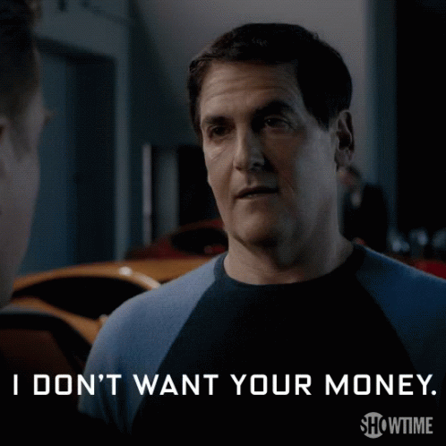 I don't want your money