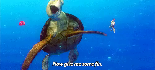 Now Give Me Some Fin Gif Finding Nemo Fin Crush Discover Share Gifs