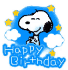 Happy Birthday Snoopy Gifs Tenor