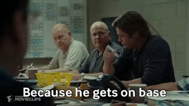 Moneyball Gets On Base GIF - Moneyball GetsOnBase Baseball - Discover &  Share GIFs