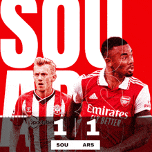 Southampton F.C. (1) Vs. Arsenal F.C. (1) Post Game GIF - Soccer Epl English Premier League GIFs