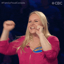 Excited Brittany GIF - Excited Brittany Family Feud Canada GIFs