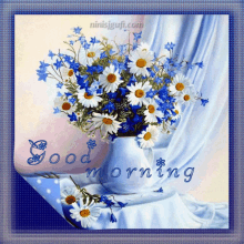 good morning chamomile flowers