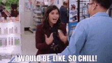 Superstore Amy Sosa GIF - Superstore Amy Sosa I Would Be Like So Chill GIFs