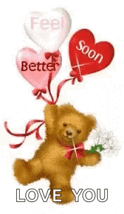 Get Well Soon Feel Better GIF - Get Well Soon Feel Better Teddy Bear -  Discover & Share GIFs