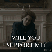 will you support me gillian anderson margaret thatcher the crown will you be by my side
