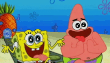 spongebob clapping excited patrick