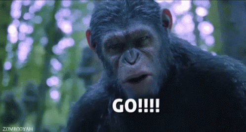 Go GIF - Go Planet Of The Apes जा GIFs