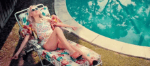 Lounging By The Pool GIF - Lounge Relax Relaxing By The Pool GIFs
