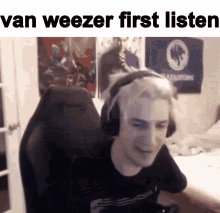 Weezer First Listen GIF - Weezer First Listen Xqc GIFs