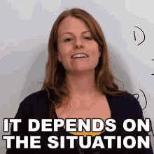 It Depends On The Situation Emma GIF - It Depends On The Situation Emma Engvid GIFs