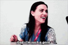 Katie Mcgrath God Im Such A Geek GIF - Katie Mcgrath God Im Such A Geek GIFs