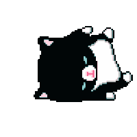 Pixel Cat Sticker - Pixel Cat Kitty Stickers