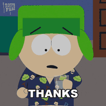 Thanks Kyle Broflovski GIF - Thanks Kyle Broflovski South Park GIFs