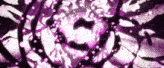 a purple background with a swirl of purple and white dots