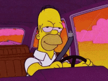 Homer Simpson Driving GIF - Homer Simpson Driving Burnt GIFs