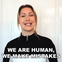 We Are Human We Make Mistakes Tracy Kiss GIF - We Are Human We Make Mistakes Tracy Kiss Nobody Is Perfect GIFs