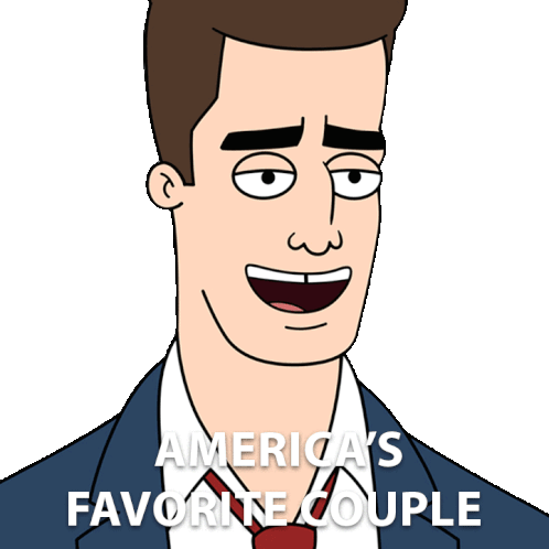 America'A Favorite Couple Matty Mulligan Sticker - America'A Favorite Couple Matty Mulligan Mulligan Stickers