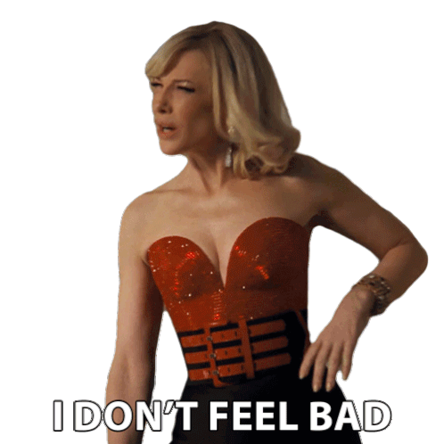 I Dont Feel Bad Brie Evantee Sticker - I Dont Feel Bad Brie Evantee Cate Blanchett Stickers