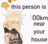 a drawing of a girl with a crown on her head and the words 41 km near you