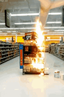 Fire Walmart GIF