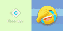 vrgo clone app logo emoji laugh