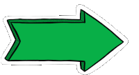 Arrow Flecha Sticker - Arrow Flecha Verde Stickers