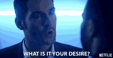 What Is It Your Desire Lucifer Morningstar GIF - What Is It Your Desire Lucifer Morningstar Tom Ellis GIFs