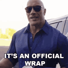 Its An Official Wrap Dwayne Johnson GIF - Its An Official Wrap Dwayne Johnson The Rock GIFs
