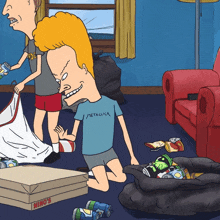 Cleaning Room Butt-head GIF - Cleaning Room Butt-head Beavis GIFs