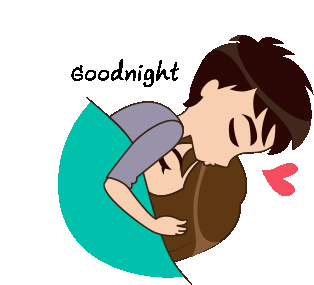 Goodnight Cuddling Sticker