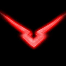 a black background with a red arrow pointing to the left
