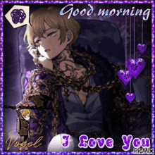 a greeting card that says good morning i love you on it