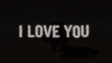 a hippopotamus stands in the desert with the words i love you behind it